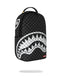 ZAINO SPRAYGROUND 8553 BLACK AND WHITE DRIP CHECK SHARK BACKPACK