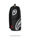 ZAINO SPRAYGROUND 8553 BLACK AND WHITE DRIP CHECK SHARK BACKPACK