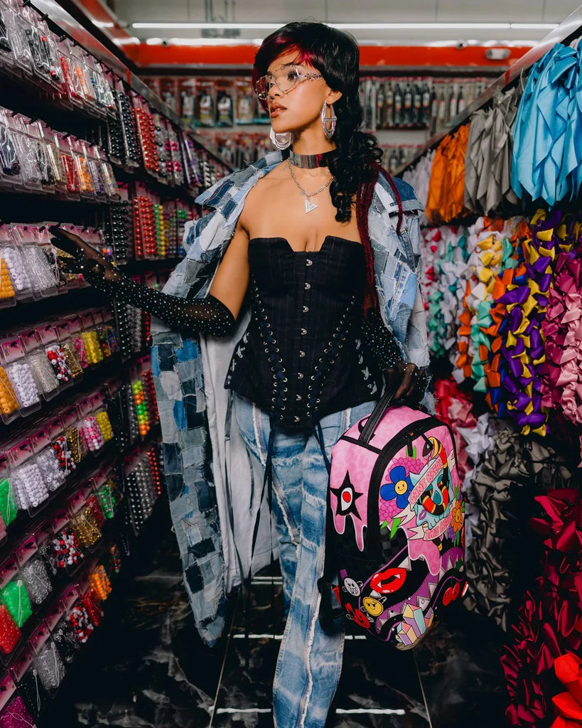 ZAINO SPRAYGROUND 8587 WTF PUNK ROCK CHICK BACKPACK