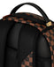 ZAINO SPRAYGROUND 8592 EMBOSSED CHECK BROWN BACKPACK