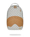 ZAINO SPRAYGROUND 8593 EMBOSSED CREAM CHECK BACKPACK