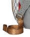ZAINO SPRAYGROUND 8593 EMBOSSED CREAM CHECK BACKPACK