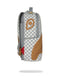 ZAINO SPRAYGROUND 8593 EMBOSSED CREAM CHECK BACKPACK