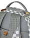 ZAINO SPRAYGROUND 8593 EMBOSSED CREAM CHECK BACKPACK