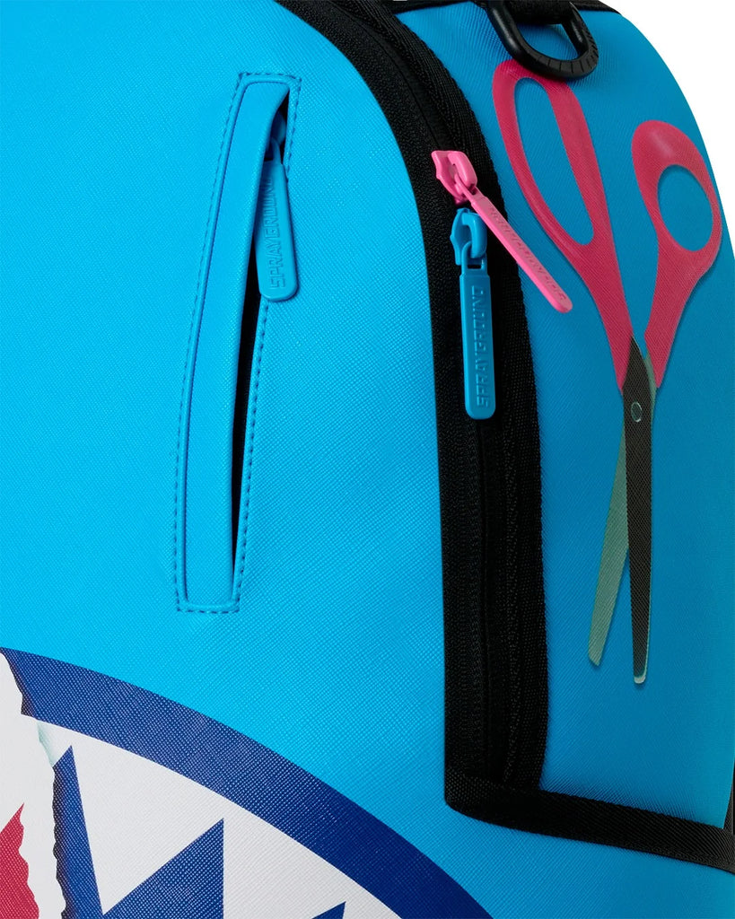 ZAINO SPRAYGROUND 8613 SHARK CENTRAL COTTON CANDY BACKPACK