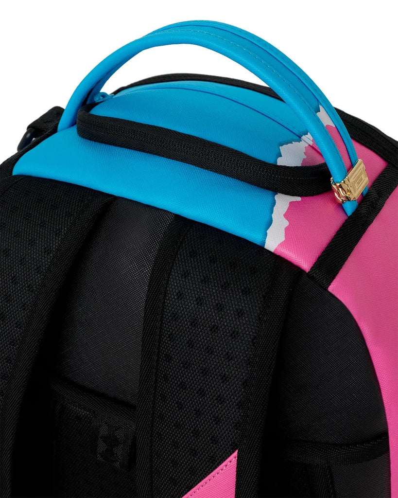 ZAINO SPRAYGROUND 8613 SHARK CENTRAL COTTON CANDY BACKPACK