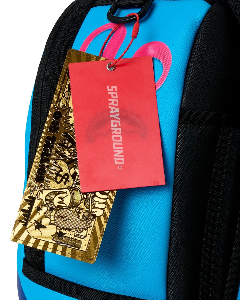 ZAINO SPRAYGROUND 8613 SHARK CENTRAL COTTON CANDY BACKPACK