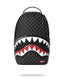 ZAINO SPRAYGROUND 8633 SHARKS IN PARIS WTF BUBBLY BLACK CHECK BACKPACK