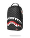 ZAINO SPRAYGROUND 8633 SHARKS IN PARIS WTF BUBBLY BLACK CHECK BACKPACK