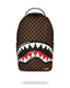 ZAINO SPRAYGROUND 8634 SHARKS IN PARIS WTF BUBBLE BROWN CHECK BACKPACK