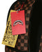 ZAINO SPRAYGROUND 8634 SHARKS IN PARIS WTF BUBBLE BROWN CHECK BACKPACK