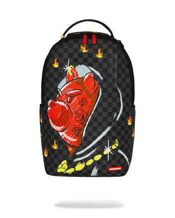 ZAINO SPRAYGROUND 8690 DIABLO SKETCHY HOODIE BACKPACK