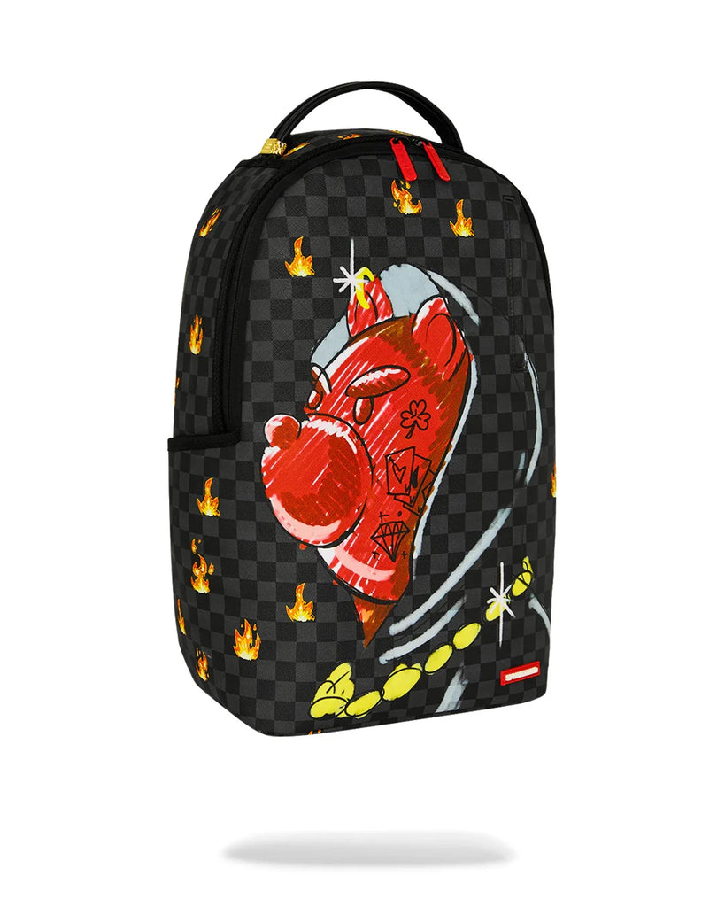 ZAINO SPRAYGROUND 8690 DIABLO SKETCHY HOODIE BACKPACK