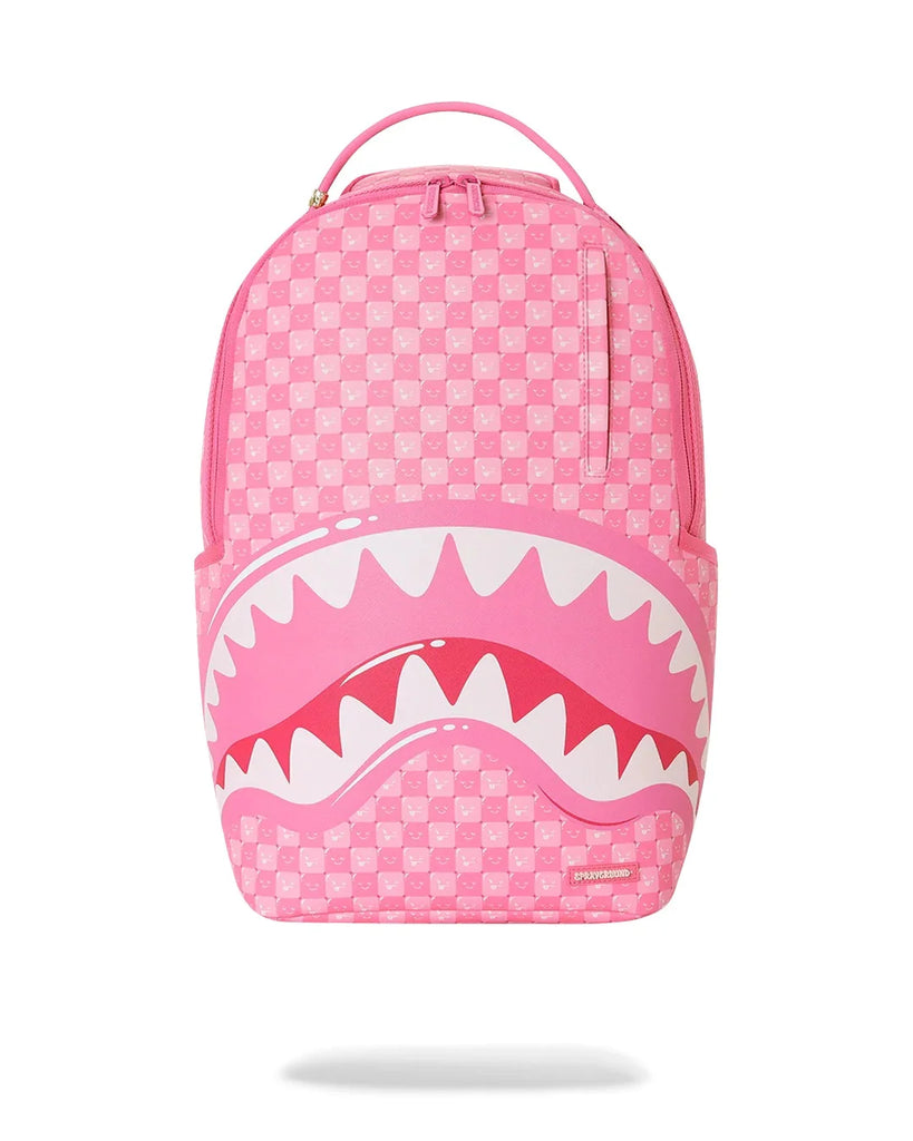 ZAINO SPRAYGROUND 8715 PINK NEW CHECK FACES BACKPACK