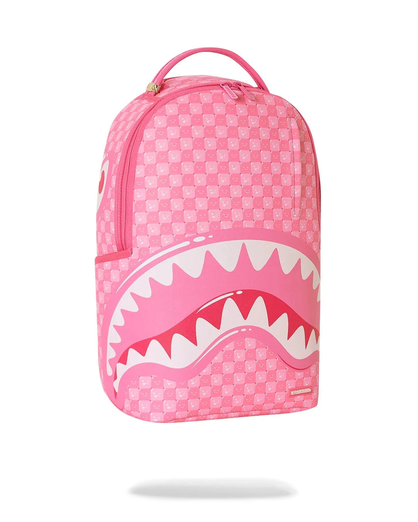 ZAINO SPRAYGROUND 8715 PINK NEW CHECK FACES BACKPACK