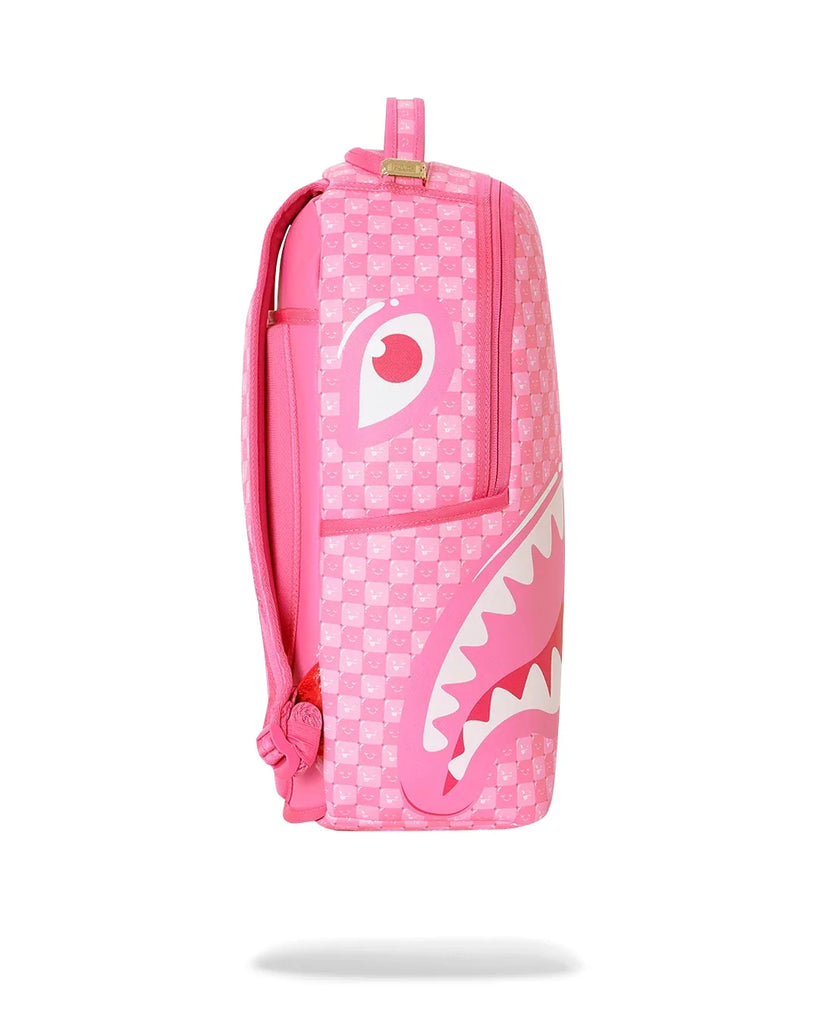 ZAINO SPRAYGROUND 8715 PINK NEW CHECK FACES BACKPACK