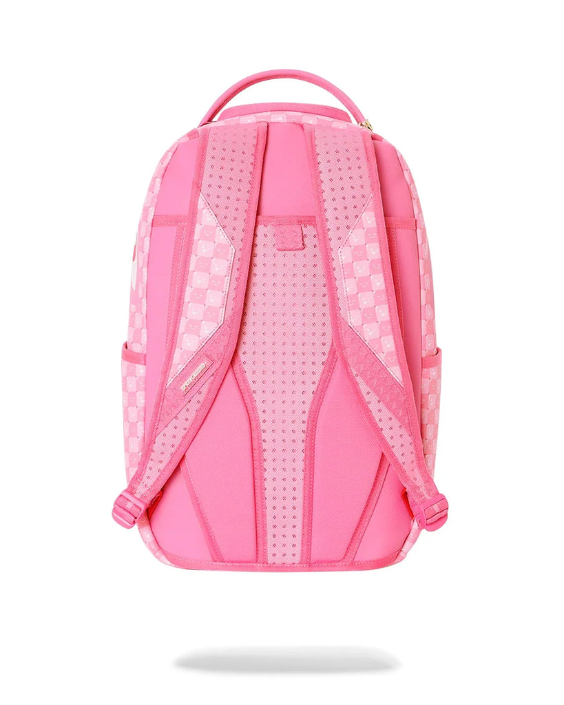 ZAINO SPRAYGROUND 8715 PINK NEW CHECK FACES BACKPACK