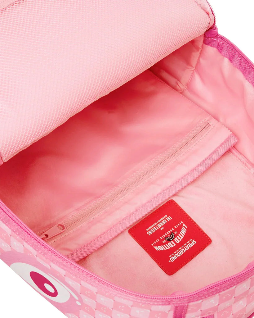 ZAINO SPRAYGROUND 8715 PINK NEW CHECK FACES BACKPACK