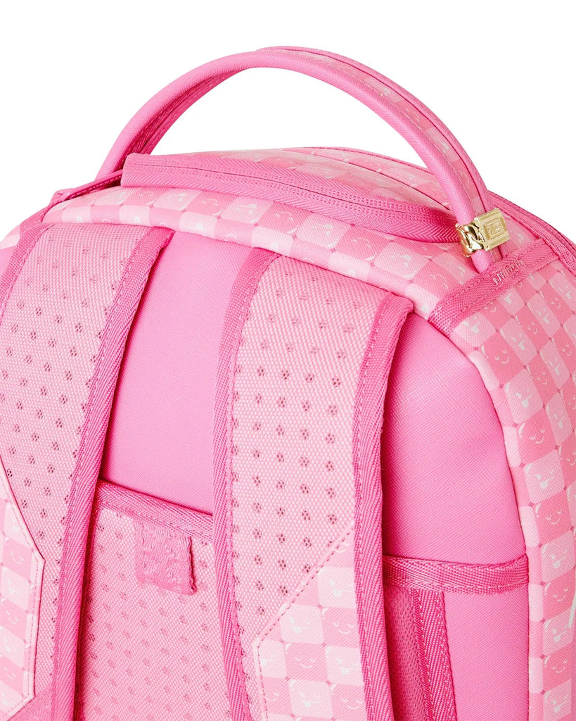 ZAINO SPRAYGROUND 8715 PINK NEW CHECK FACES BACKPACK