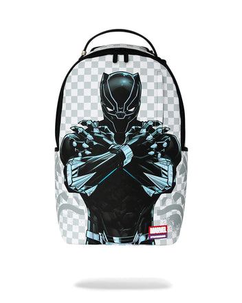 ZAINO SPRAYGROUND 8877 MARVEL WAKANDA FOREVER WHITE CHECK BACKPACK