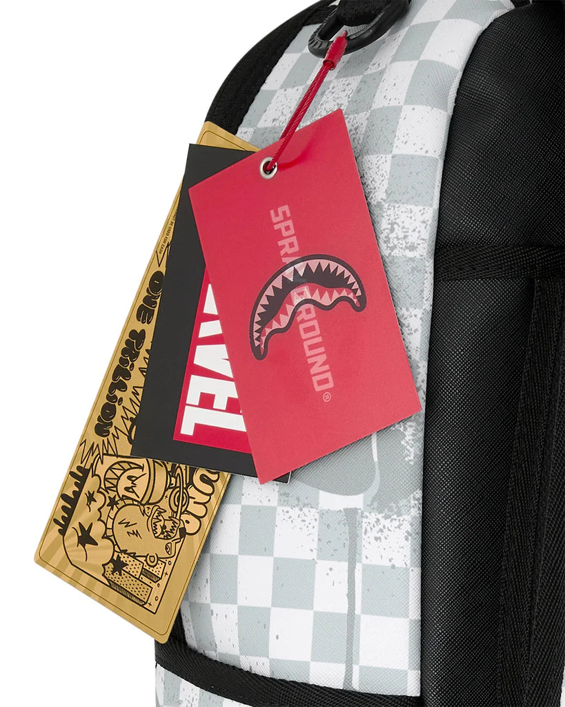 ZAINO SPRAYGROUND 8877 MARVEL WAKANDA FOREVER WHITE CHECK BACKPACK