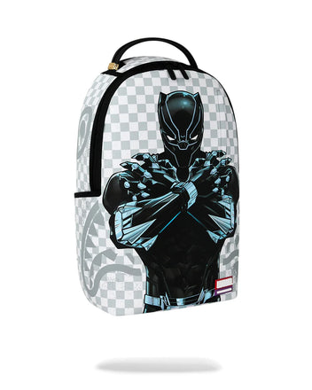 ZAINO SPRAYGROUND 8877 MARVEL WAKANDA FOREVER WHITE CHECK BACKPACK