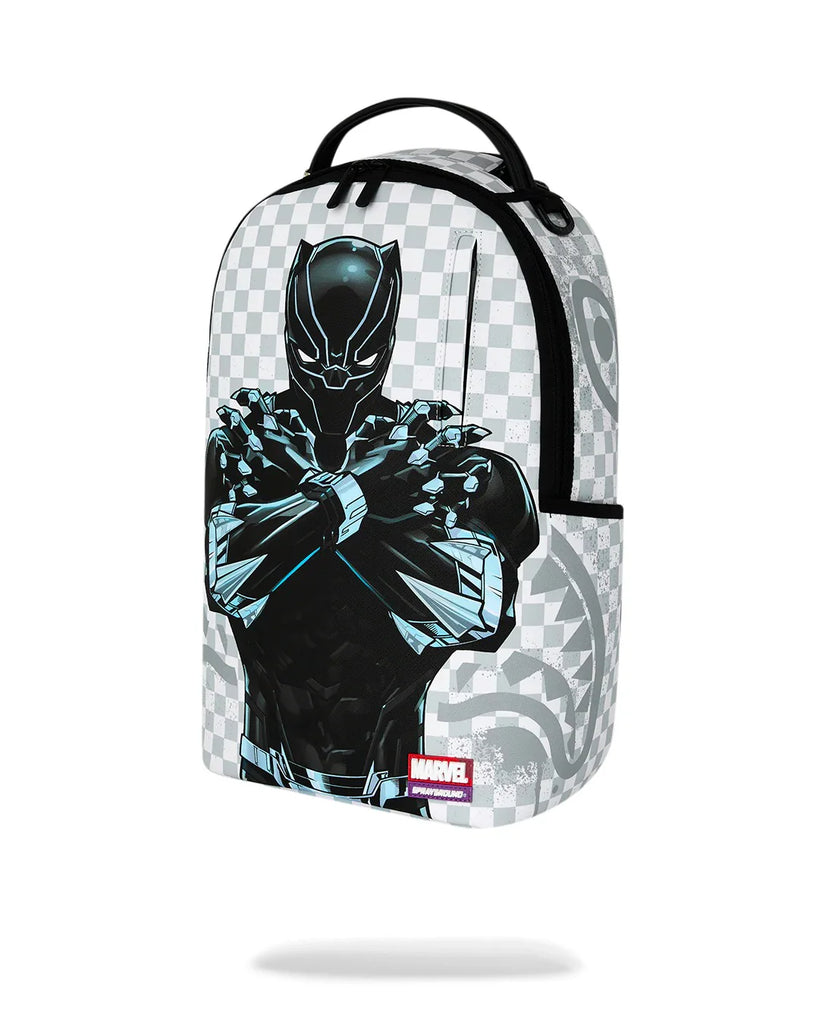 ZAINO SPRAYGROUND 8877 MARVEL WAKANDA FOREVER WHITE CHECK BACKPACK