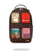 ZAINO SPRAYGROUND 8990 HANGING POCKETS MIX UP BACKPACK