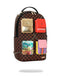 ZAINO SPRAYGROUND 8990 HANGING POCKETS MIX UP BACKPACK