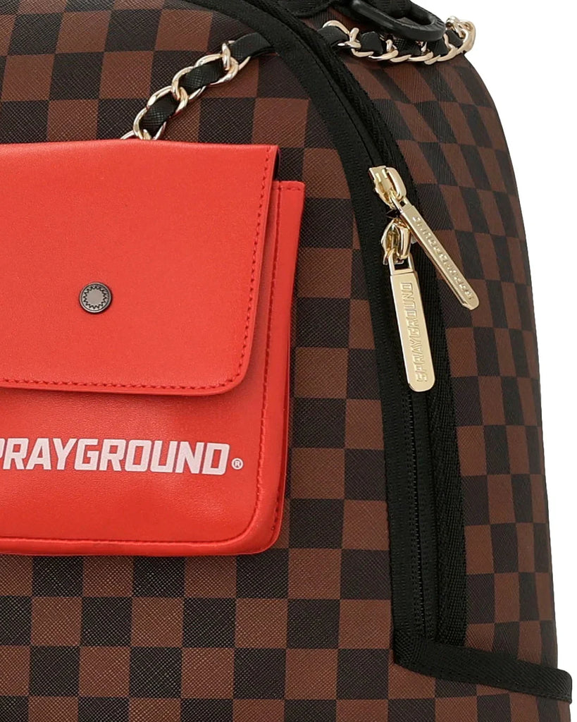 ZAINO SPRAYGROUND 8990 HANGING POCKETS MIX UP BACKPACK