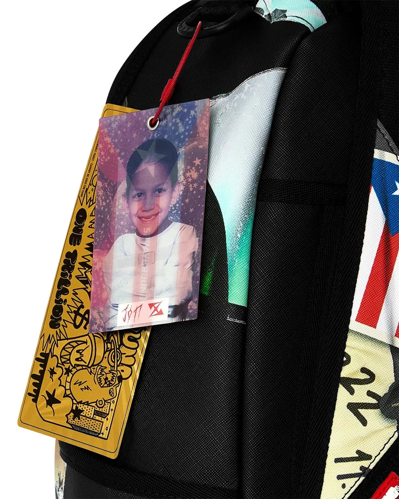 ZAINO SPRAYGROUND 9033 JON Z BURNED DISC BACKPACK