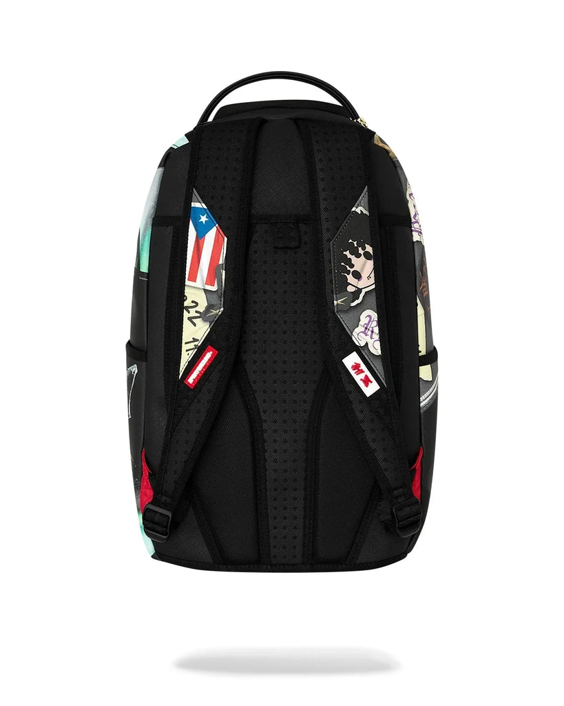 ZAINO SPRAYGROUND 9033 JON Z BURNED DISC BACKPACK
