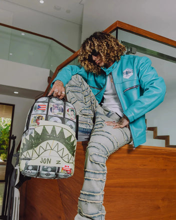 ZAINO SPRAYGROUND 9034 JON Z ALBUM COLLECTION BACKPACK