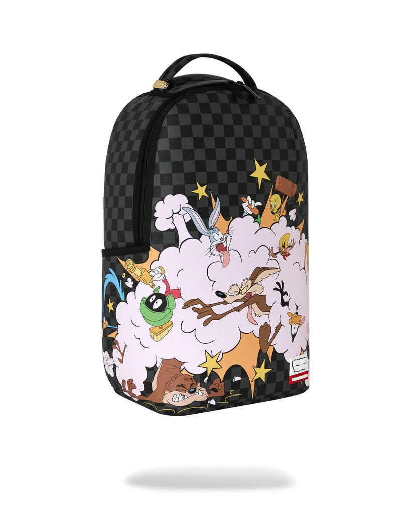 ZAINO SPRAYGROUND 9071 LOONEY TUNES FIGHT CLOUD BACKPACK