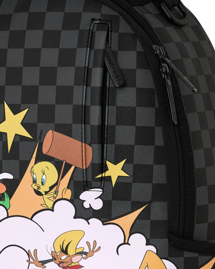 ZAINO SPRAYGROUND 9071 LOONEY TUNES FIGHT CLOUD BACKPACK