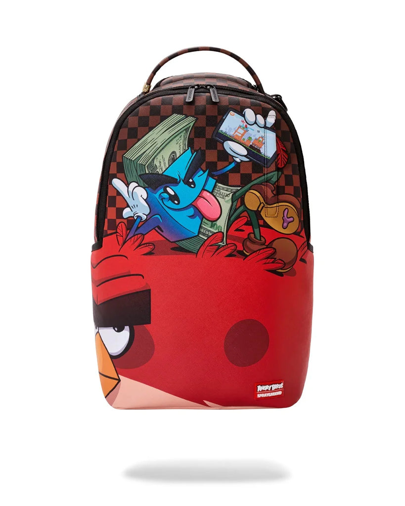 ZAINO SPRAYGROUND 9076 MONEY BOY CHILLIN ON BIG ANGRY BIRD BACKPACK