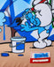 ZAINO SPRAYGROUND 9084 SMURFS ART PARTY BACKPACK