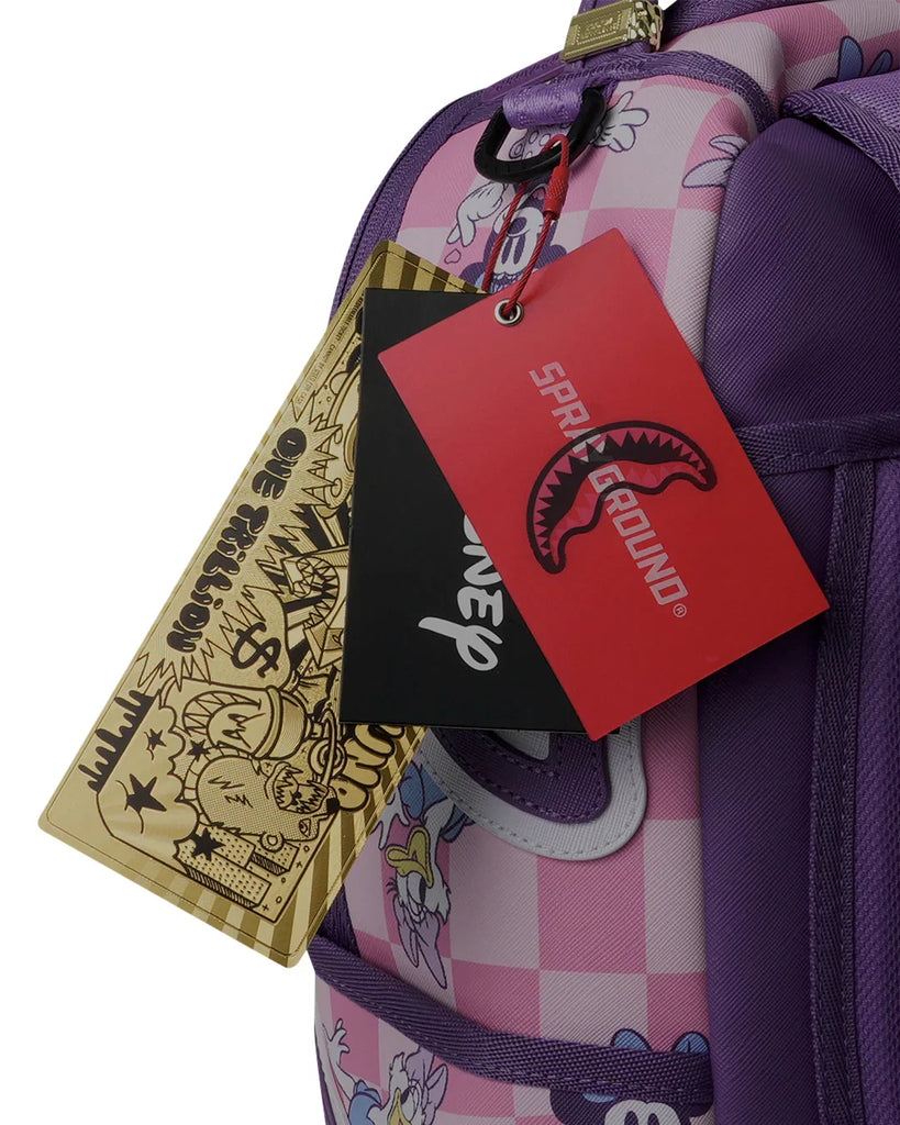 ZAINO SPRAYGROUND 9201 DISNEY MINNIE AND DAISY CHECKERS BACKPACK