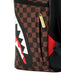ZAINO SPRAYGROUND 9250 SHARKS IN PARIS GOLD DRIP BACKPACK