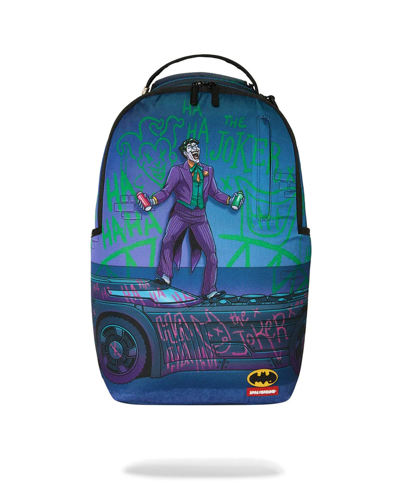 ZAINO SPRAYGROUND 9286 DC JOKER TAGGED UP BATMOBILE BACKPACK