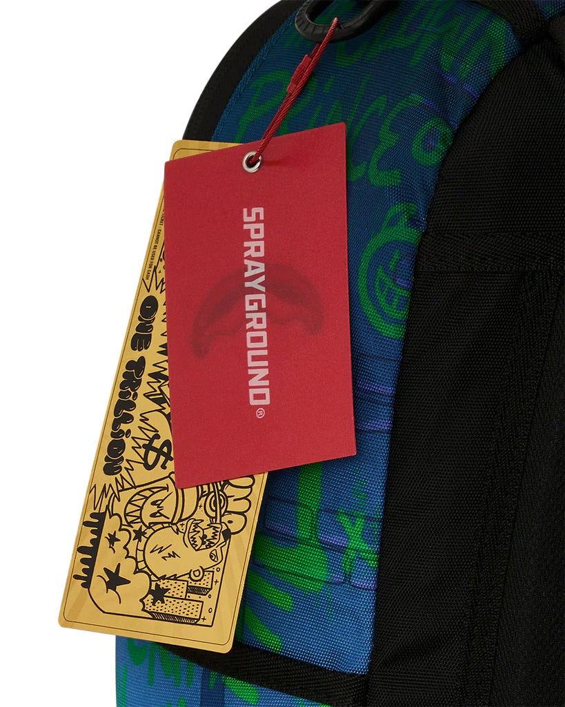 ZAINO SPRAYGROUND 9286 DC JOKER TAGGED UP BATMOBILE BACKPACK