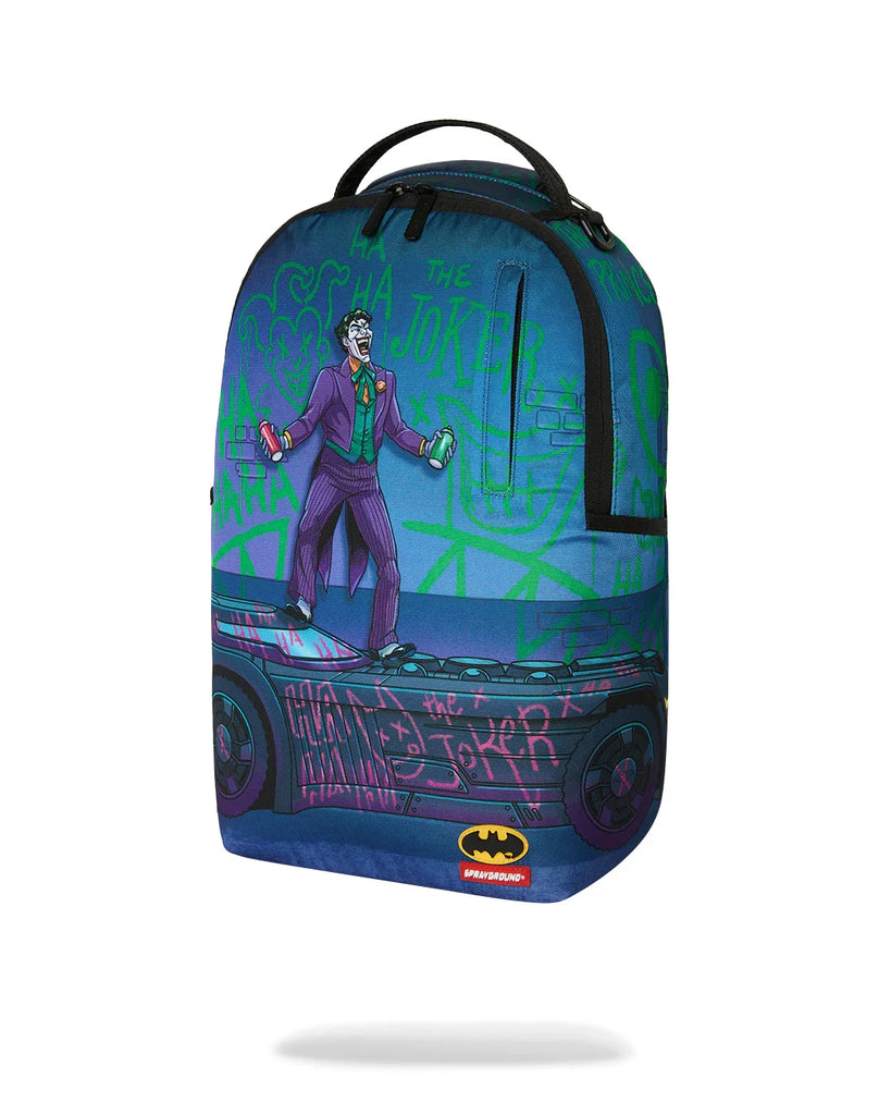 ZAINO SPRAYGROUND 9286 DC JOKER TAGGED UP BATMOBILE BACKPACK