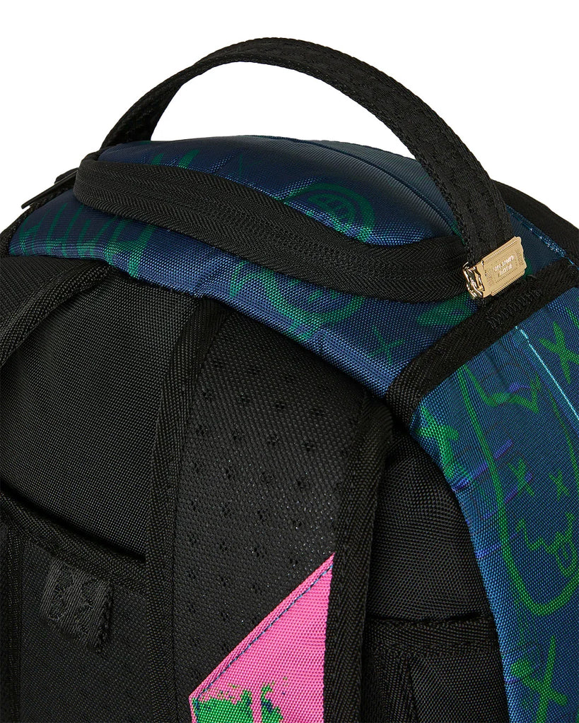 ZAINO SPRAYGROUND 9286 DC JOKER TAGGED UP BATMOBILE BACKPACK