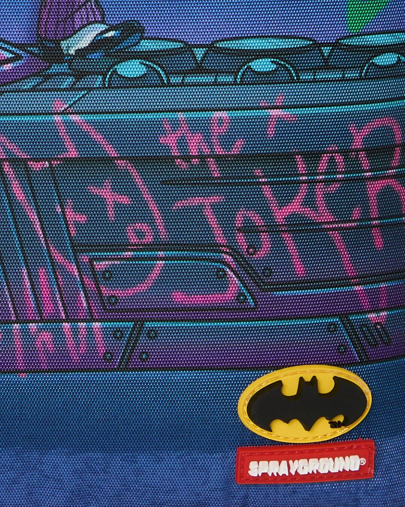 ZAINO SPRAYGROUND 9286 DC JOKER TAGGED UP BATMOBILE BACKPACK