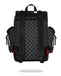 ZAINO SPRAYGROUND 9311 SHARKS IN PARIS WTF BUBBLY BLACK CHECK MONTE CARLO