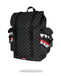 ZAINO SPRAYGROUND 9311 SHARKS IN PARIS WTF BUBBLY BLACK CHECK MONTE CARLO