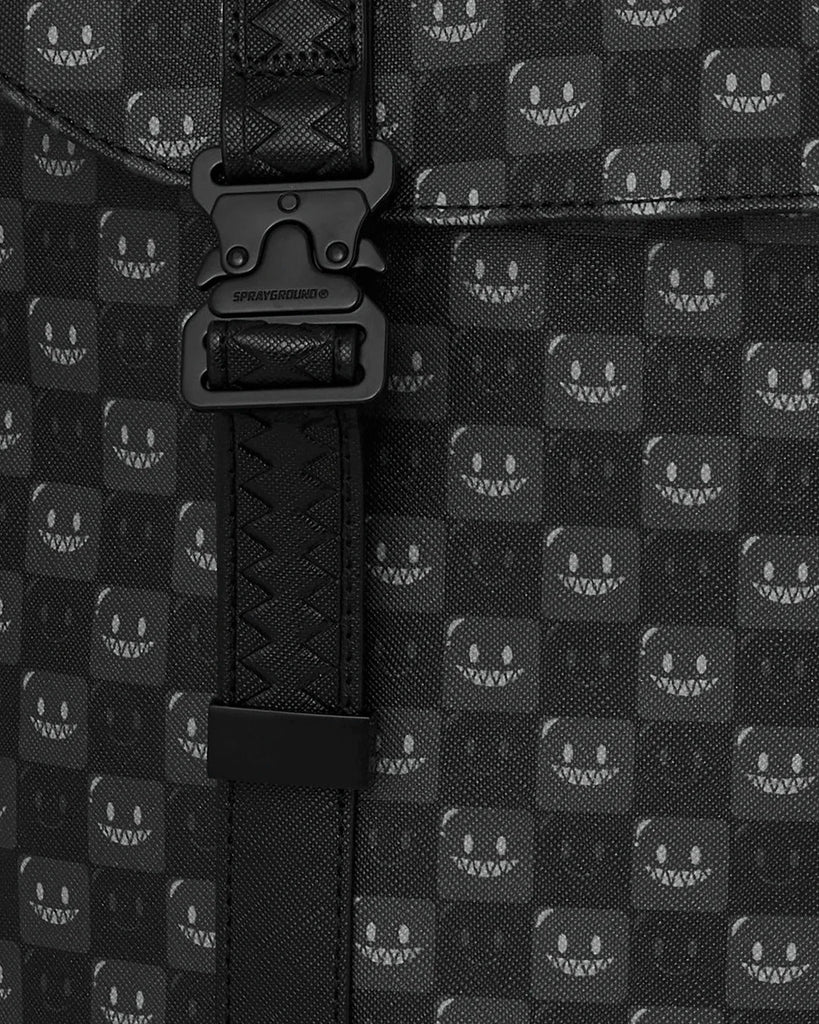 ZAINO SPRAYGROUND 9311 SHARKS IN PARIS WTF BUBBLY BLACK CHECK MONTE CARLO