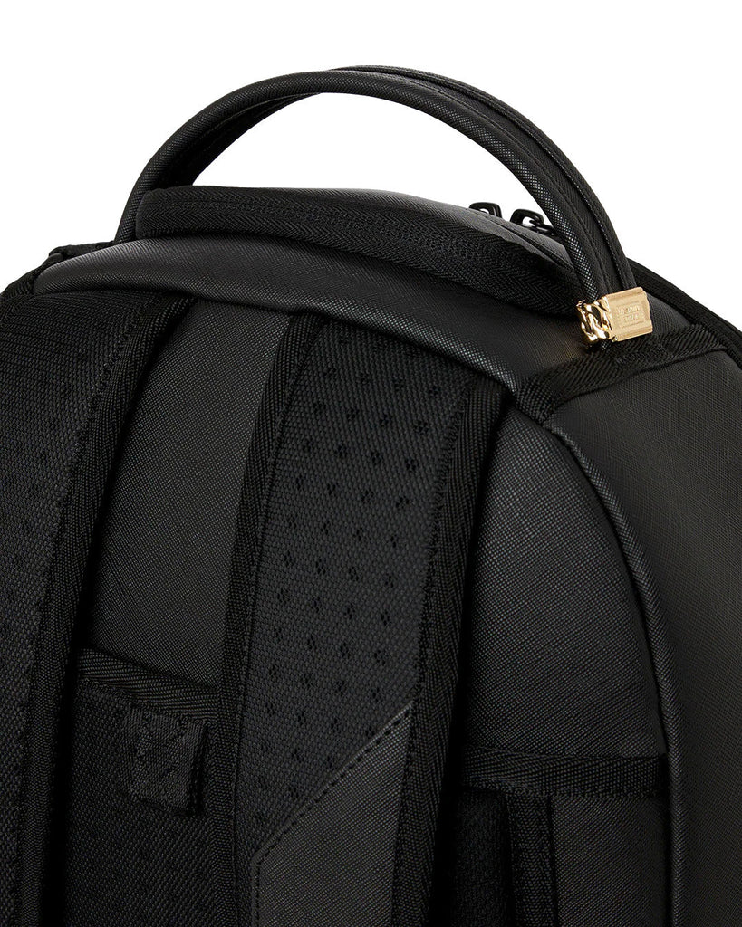 ZAINO SPRAYGROUND 9325 BLACKED OUT EMBOSSED GOLD TOOTH BACKPACK