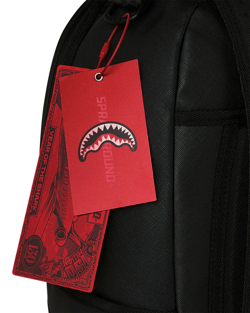 ZAINO SPRAYGROUND 9325 BLACKED OUT EMBOSSED GOLD TOOTH BACKPACK