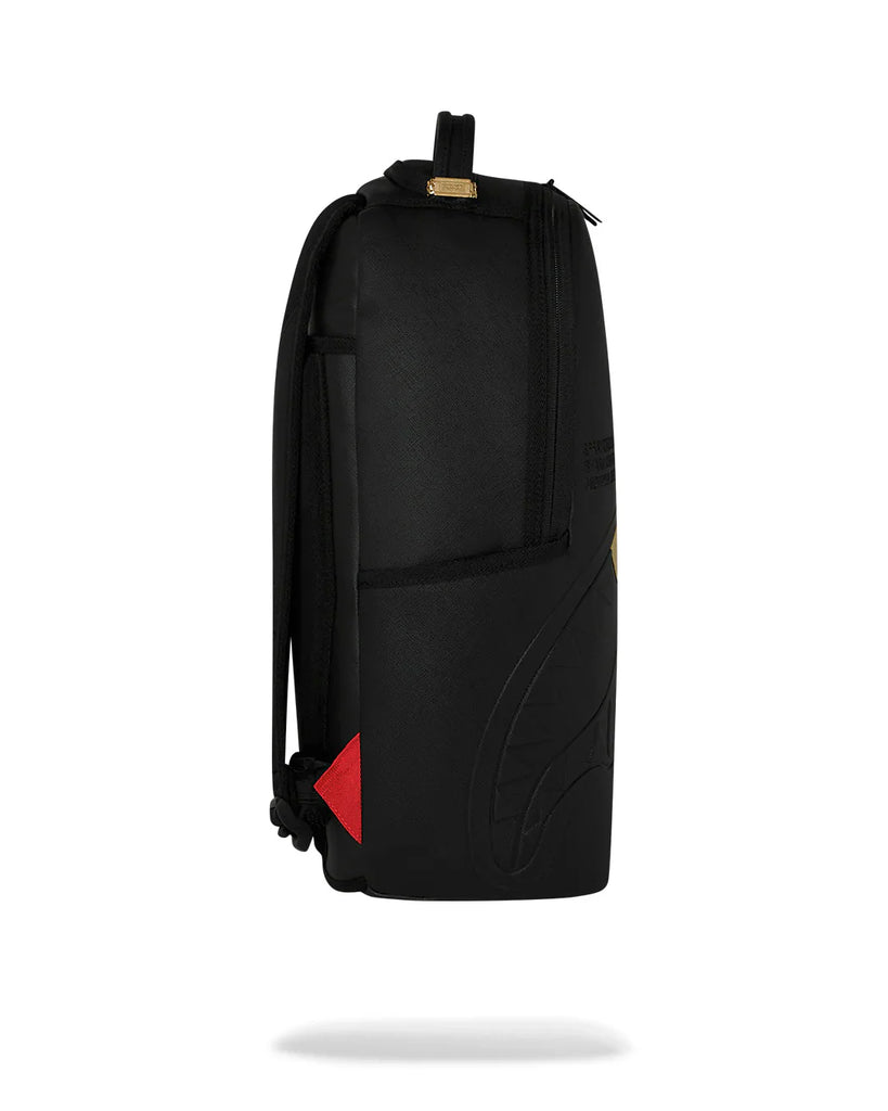 ZAINO SPRAYGROUND 9325 BLACKED OUT EMBOSSED GOLD TOOTH BACKPACK